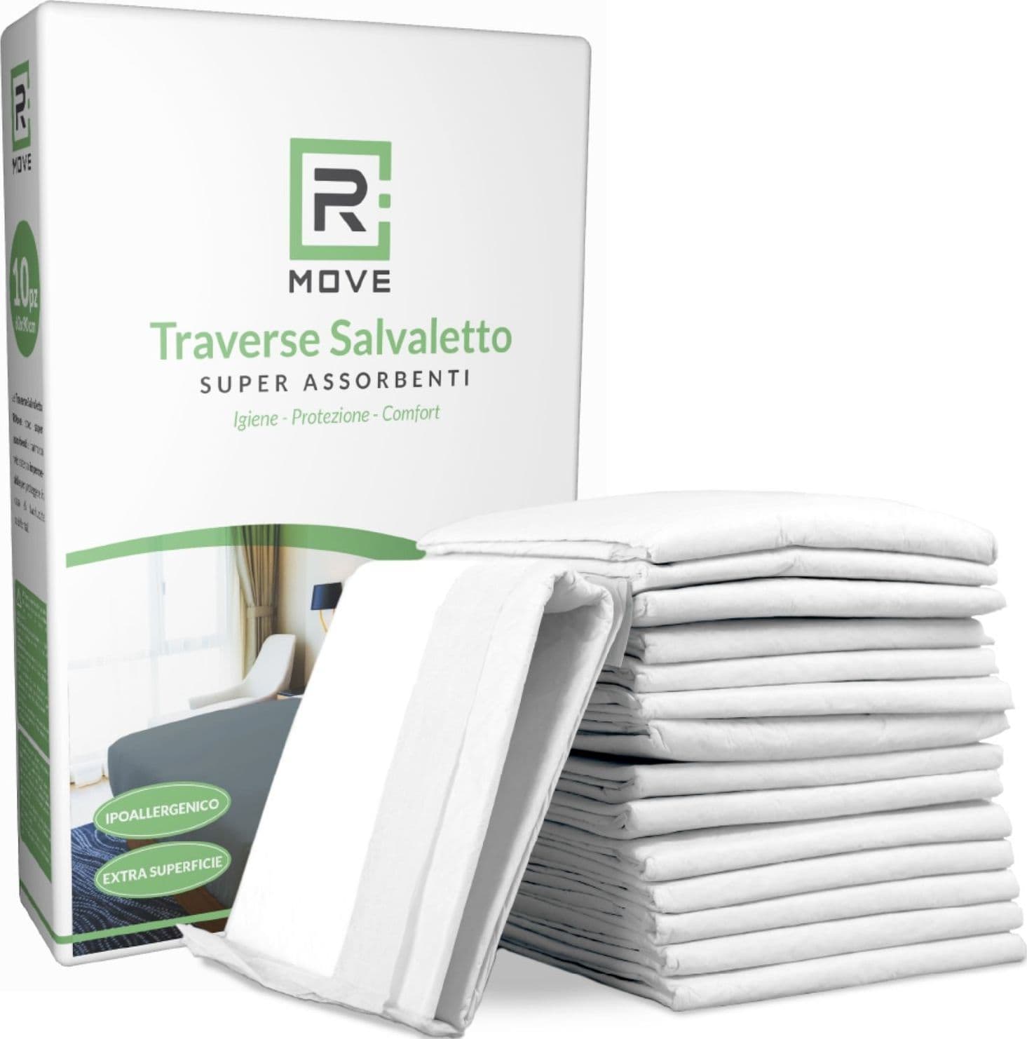RMove 1 Confezione da 10pz Traverse Salvaletto 60x90cm - 2