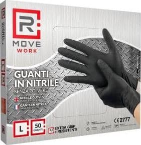 RMove Guanti Nitrile Nero Lavoro SP FG 8.0g 1Cnf/50pz Tg L