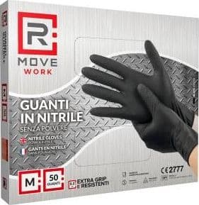 RMove Guanti Nitrile Nero Lavoro SP FG 8.0g 1Cnf/50pz Tg M