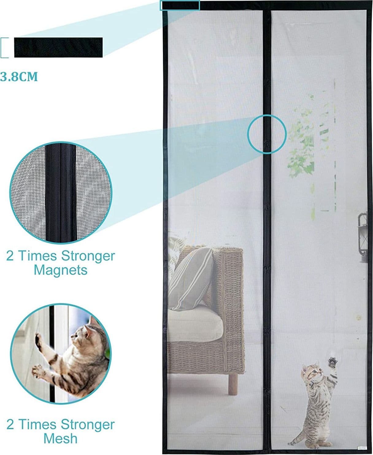 Zanzariera magnetica con telaio rigido "Magnetix plus" in pvc riducibile 150 x 250 cm - 2