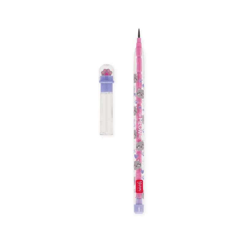 Legami - Matita Impilabile con Gomma - Take a Tip - Kitty (STE0001) - 2