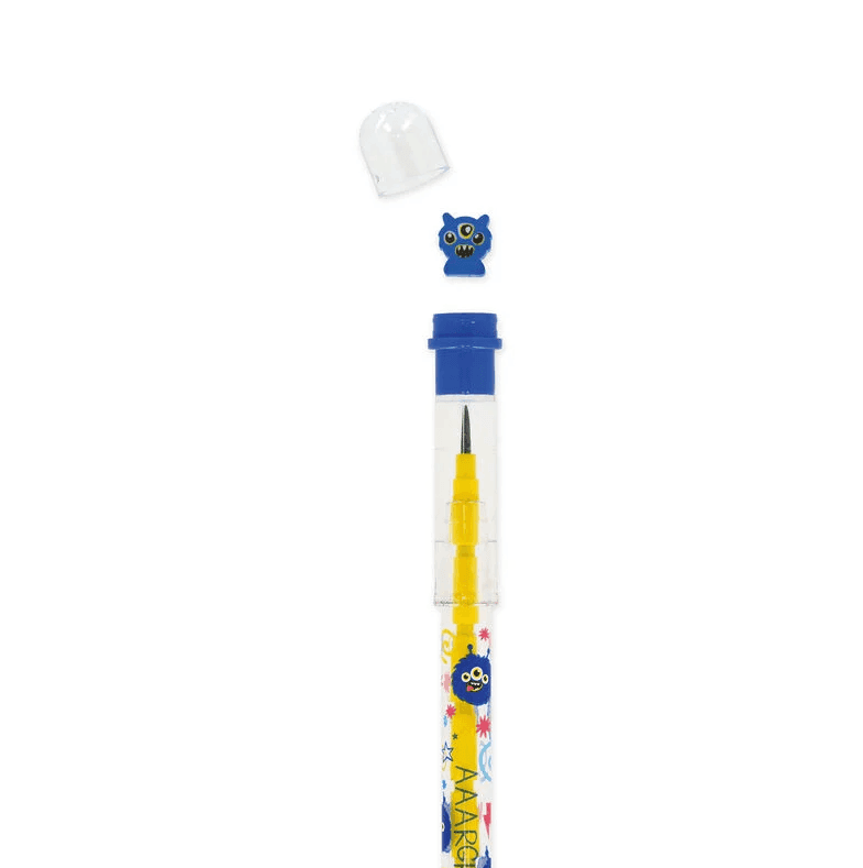 Legami - Matita Impilabile con Gomma - Take a Tip - Monster (STE0003) - 5