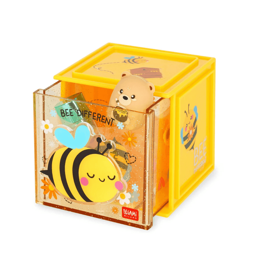Legami - Box Componibile da Scrivania - Cutie Cube - Bee (SBX0005) - 3