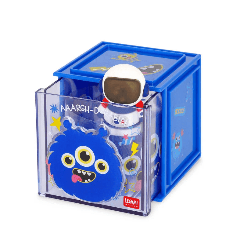 Legami - Box Componibile da Scrivania - Cutie Cube - Monster (SBX0006) - 3