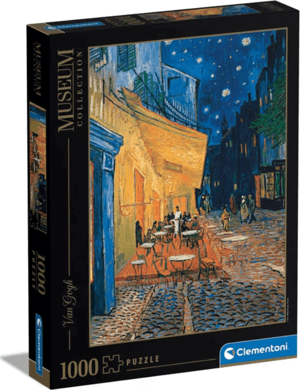 Clementoni - puzzle museum collection – Van Gogh, “Terrazza del Caffè la Sera” – 1000 pezzi, puzzle adulti