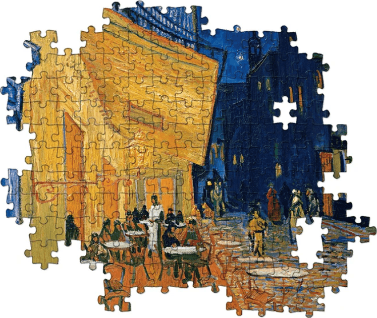 Clementoni - puzzle museum collection – Van Gogh, “Terrazza del Caffè la Sera” – 1000 pezzi, puzzle adulti - 2