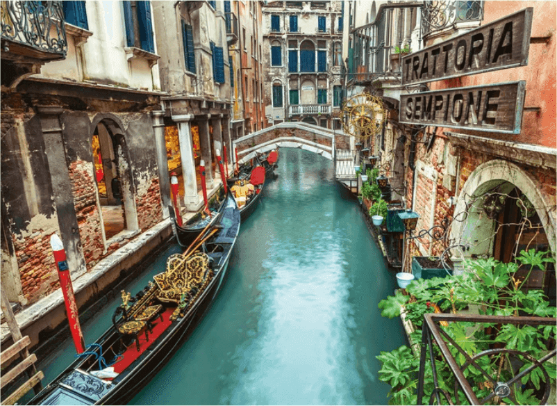 Clementoni - puzzle Città collection – "Canale di Venezia” – 1000 pezzi, puzzle adulti - 2