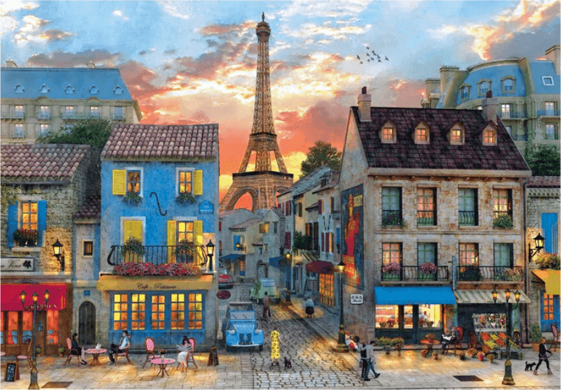 Clementoni - puzzle Città collection – Parigi "Streets Of Paris” – 1000 pezzi, puzzle adulti - 2