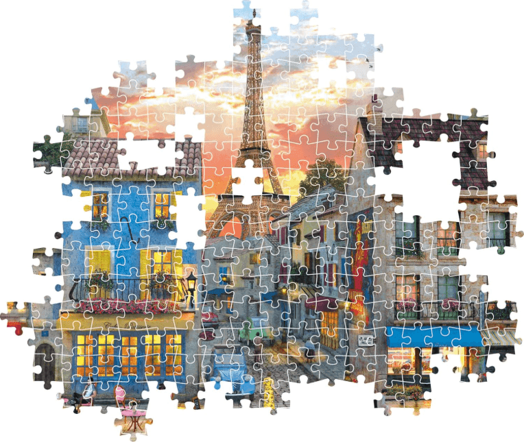 Clementoni - puzzle Città collection – Parigi "Streets Of Paris” – 1000 pezzi, puzzle adulti - 3