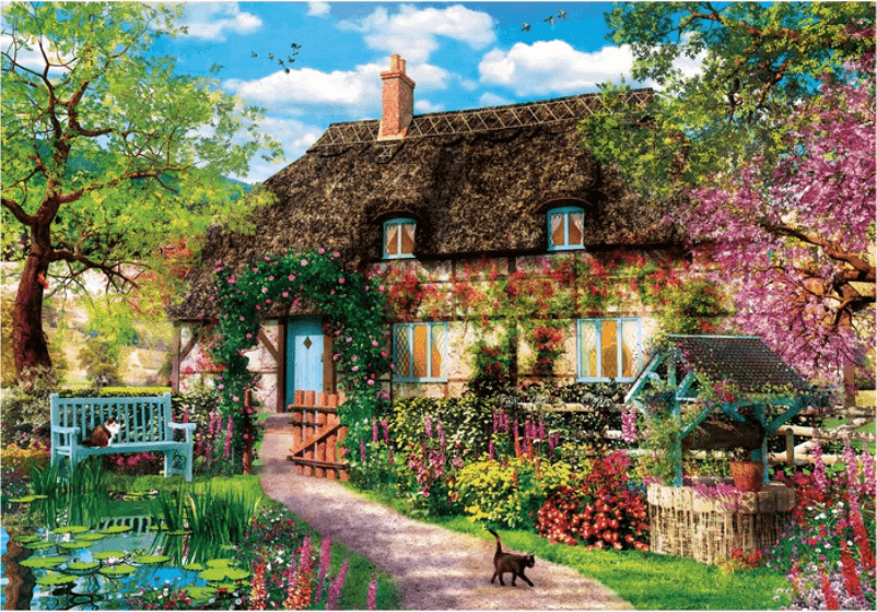 Clementoni - puzzle collection – "The Old Cottage” – 1000 pezzi, puzzle adulti - 2