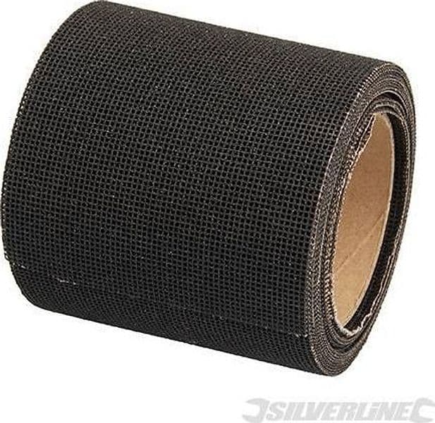 Rotolo in rete di levigatura 5m per cartongesso legno metallo offerta silverline - 2