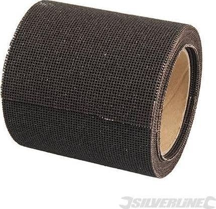Rotolo in rete di levigatura 5m per cartongesso legno metallo offerta silverline - 3