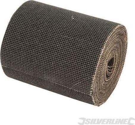 Rotolo in rete di levigatura 5m per cartongesso legno metallo offerta silverline - 4