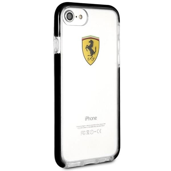 cover ferrari iphone 6s/ 7/ 8/ se ( 2020 ) shockproof transparent black - 3