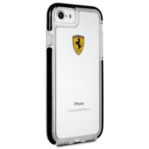 cover ferrari iphone 6s/ 7/ 8/ se ( 2020 ) shockproof transparent black - 4