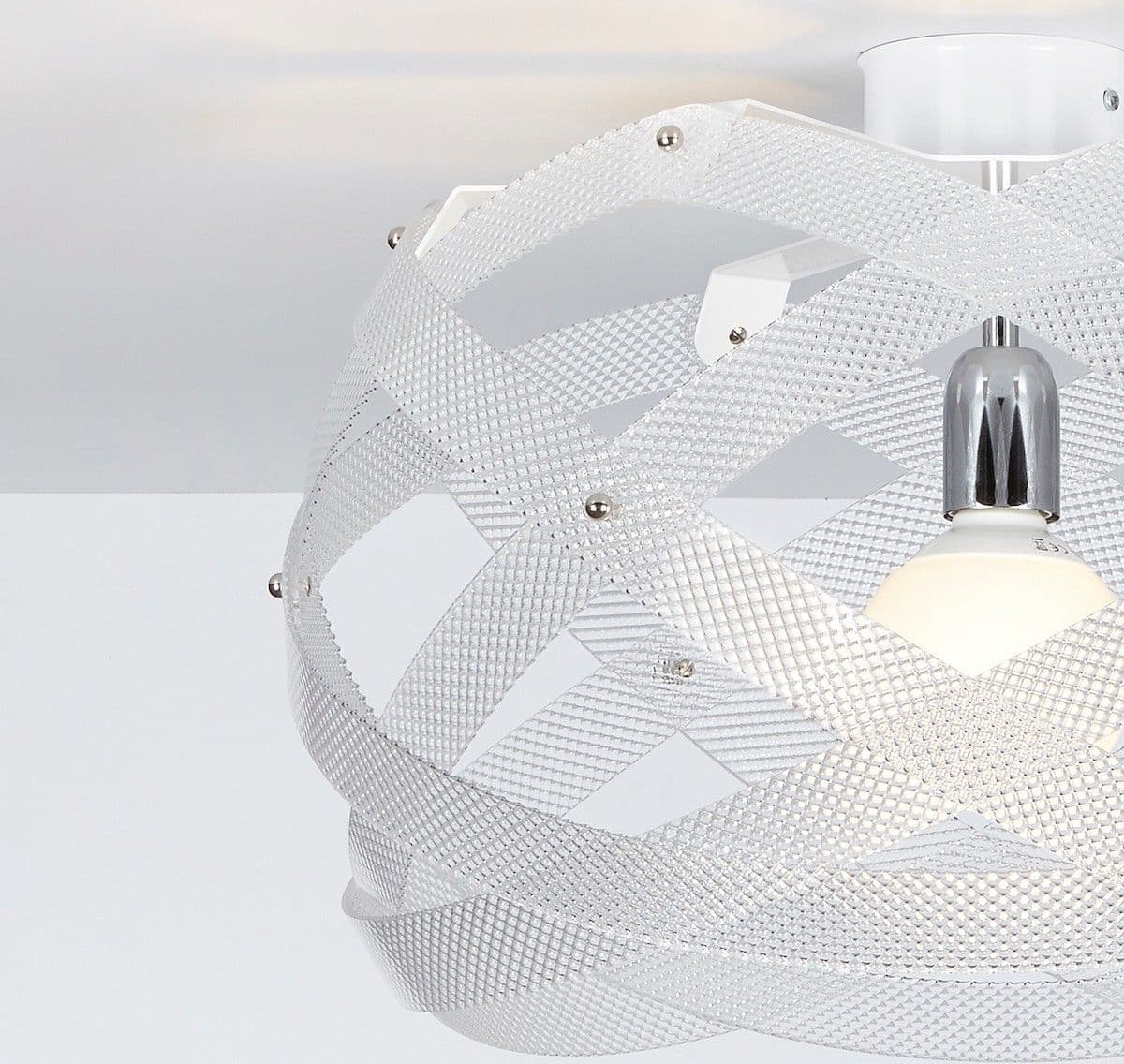 Plafoniera moderna EMPORIUM NUCLEA E27 LED 53CM metacrilato lampada soffitto - 3