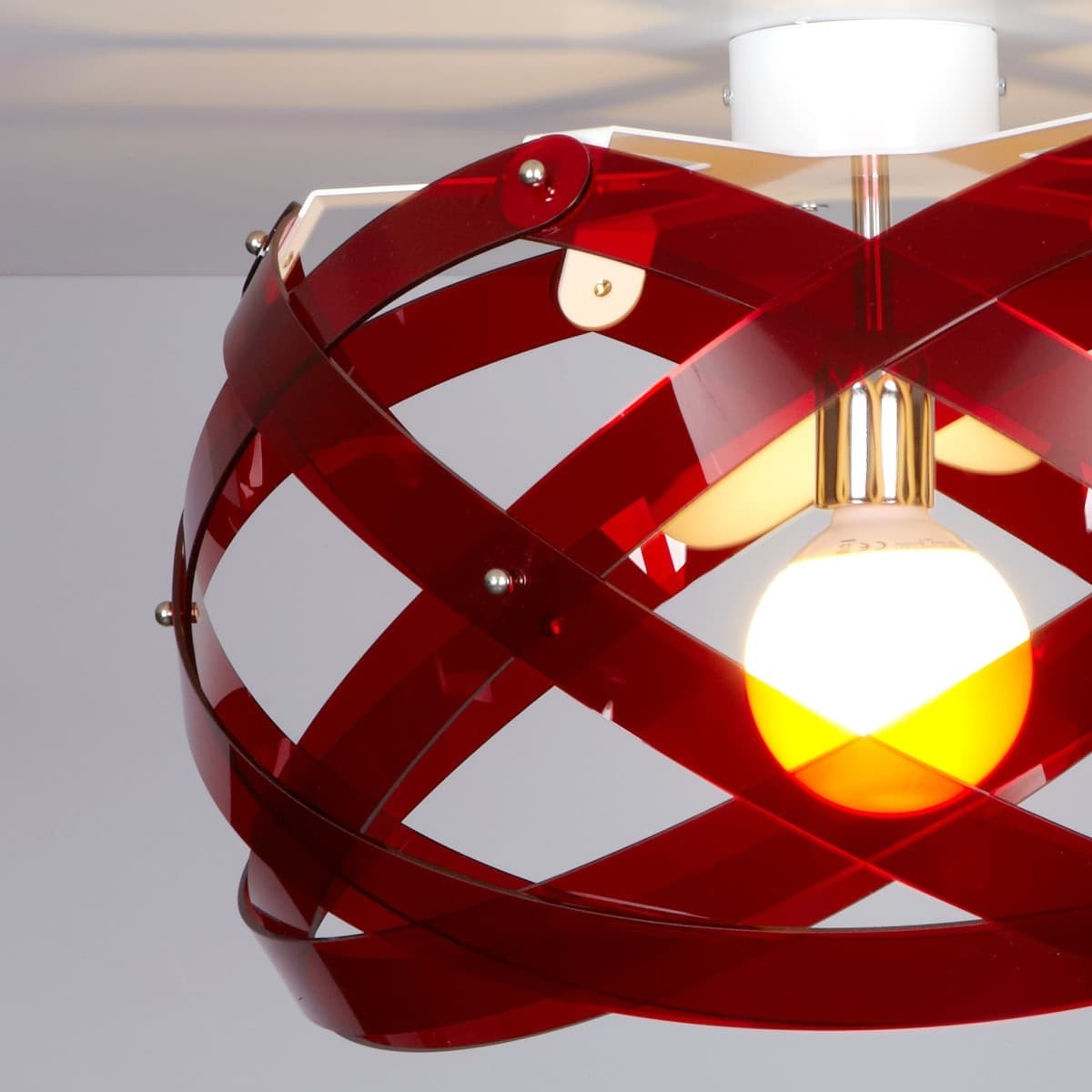 Plafoniera moderna EMPORIUM NUCLEA E27 LED 53CM metacrilato lampada soffitto - 8