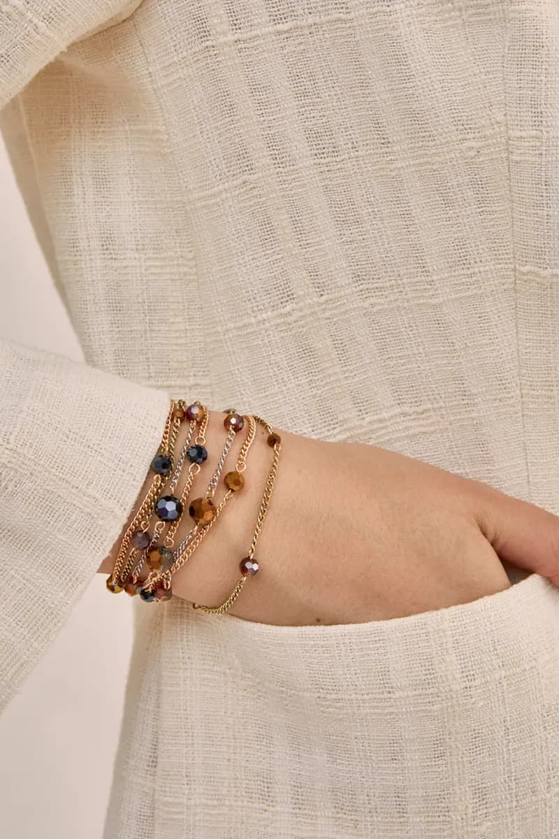 NALÌ | Bracciale multifilo con perline - 4