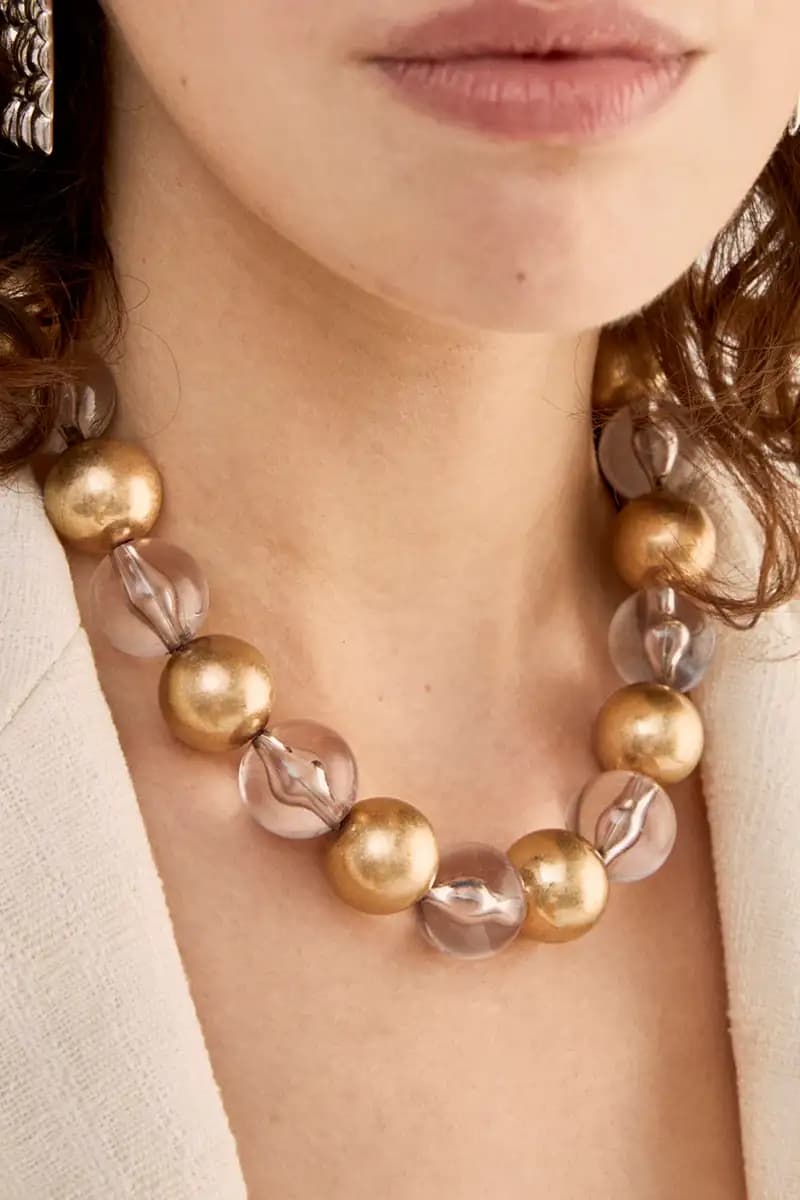 NALÌ | Collana girocollo luxe big con sfere - 4