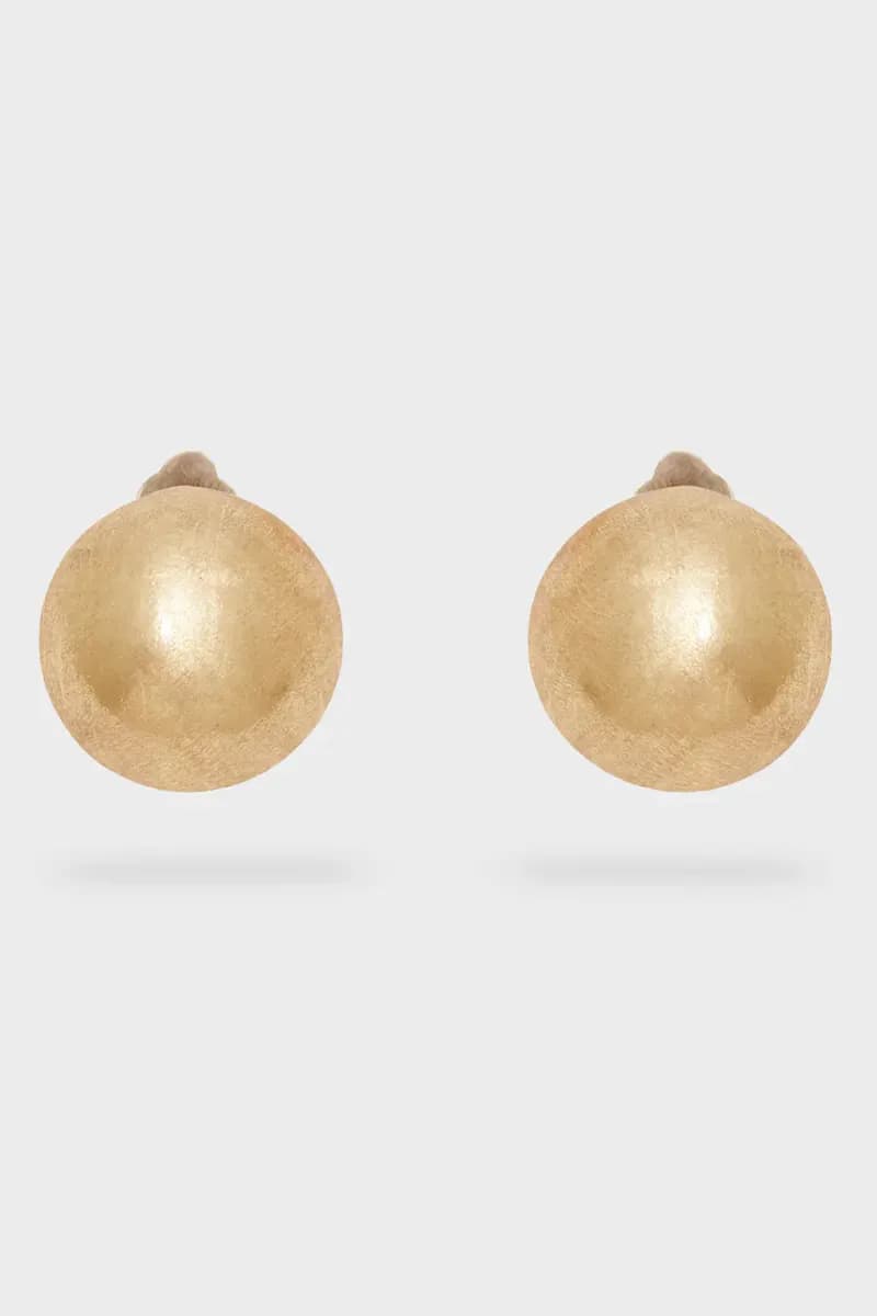 NALÌ | Orecchini con clip balls oro anticato - 2