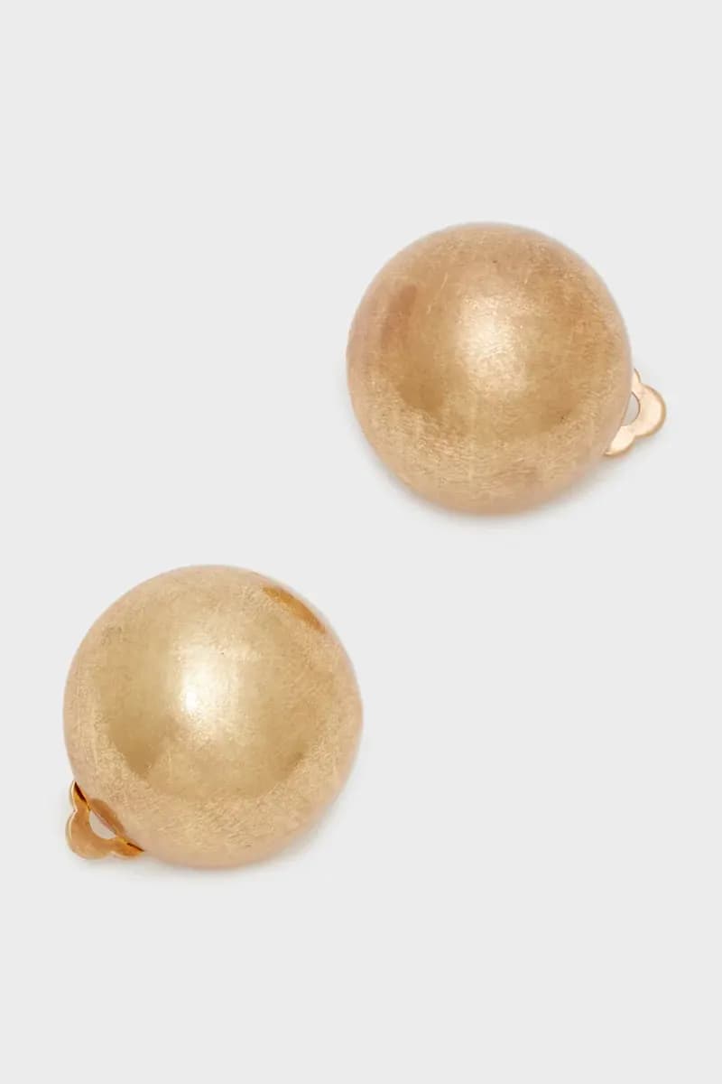 NALÌ | Orecchini con clip balls oro anticato - 3