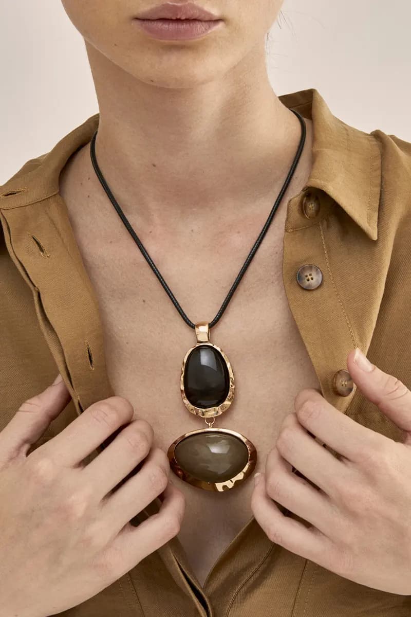 NALÌ | Collana lunga Nova con pendente in resina - 4