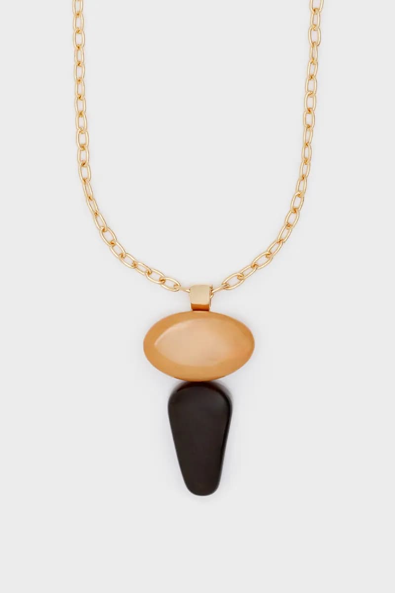 NALÌ | Collana lunga Nora con pendente in resina - 3