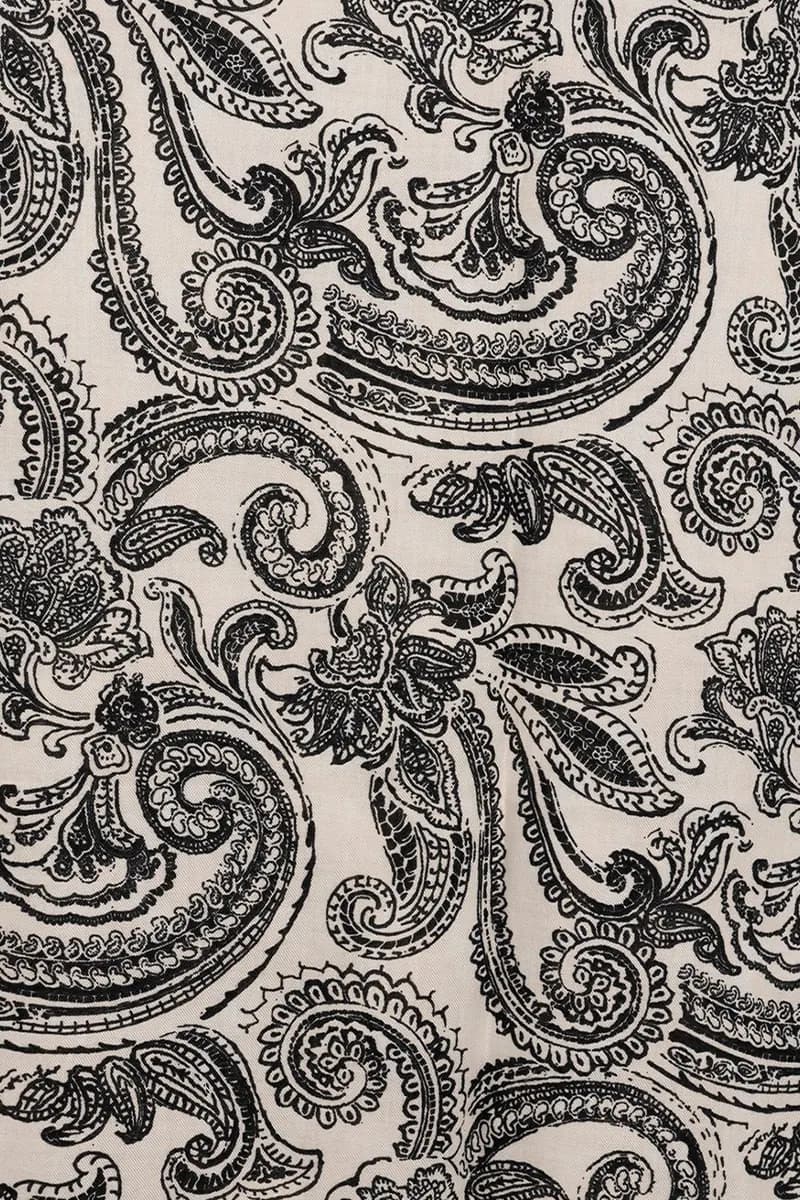 MYA ACCESSORIES | Sciarpa misto lana bianca con stampa - 2
