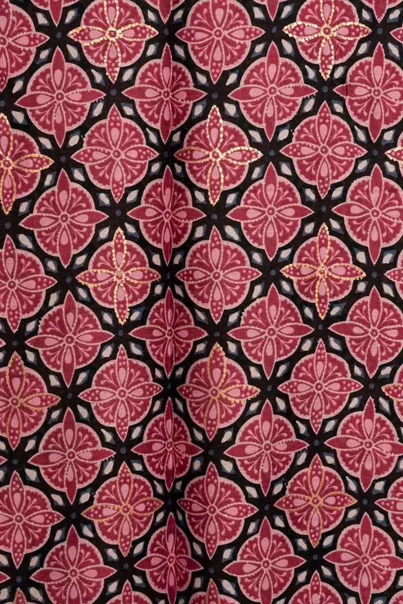 MYA ACCESSORIES | Sciarpa misto cotone magenta con stampa - 2
