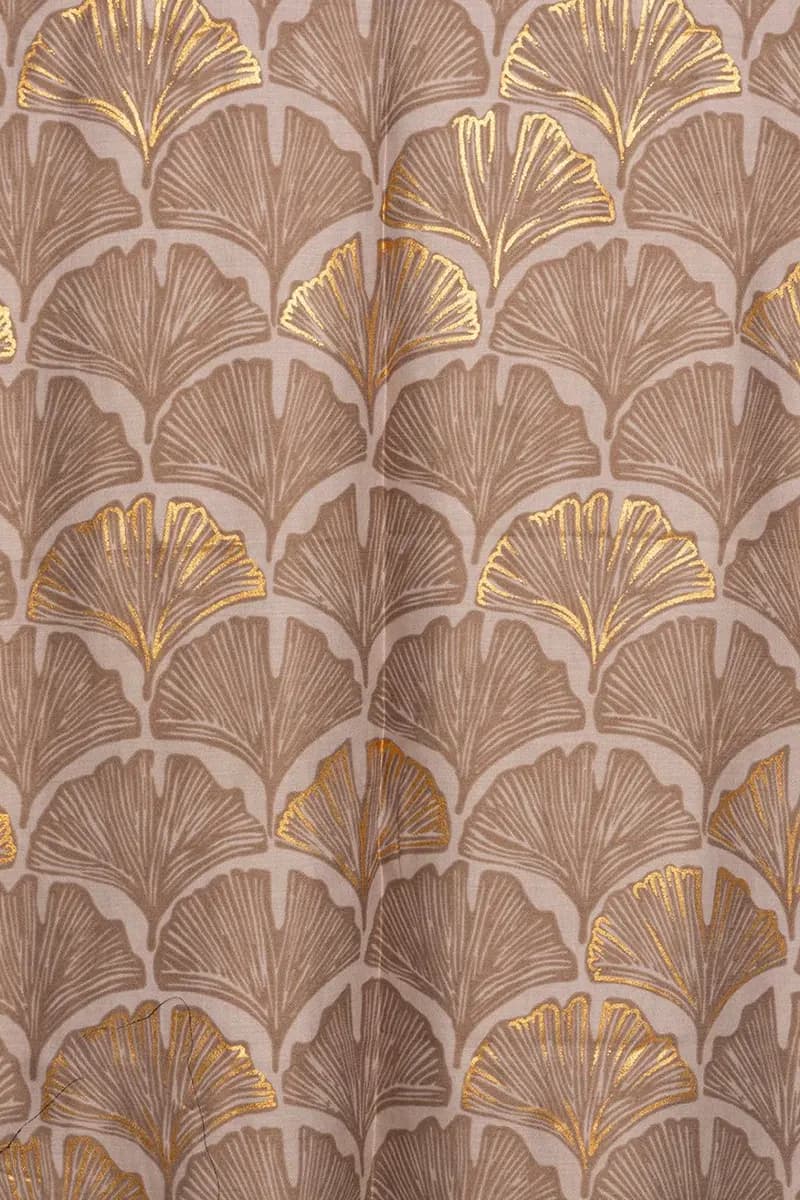 MYA ACCESSORIES | Sciarpa misto cotone marrone con stampa - 2