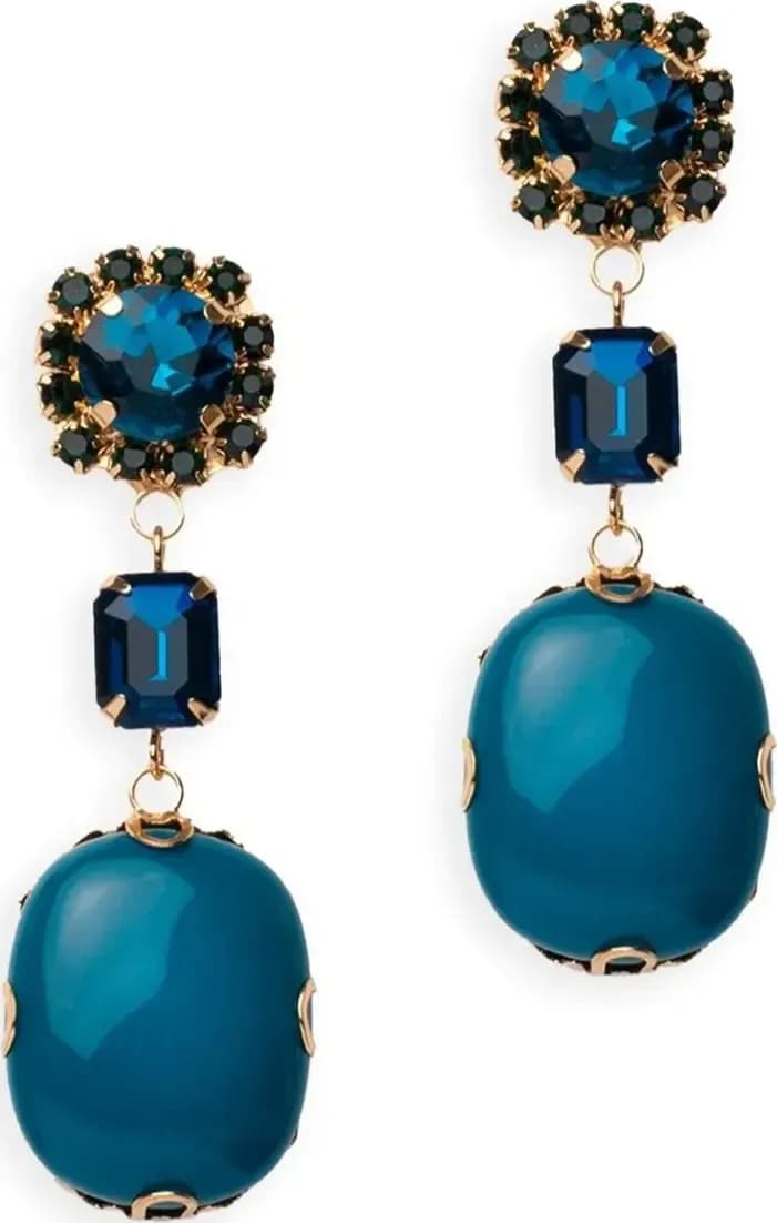 MYA ACCESSORIES | Orecchini pendenti con pietra in resina - 2