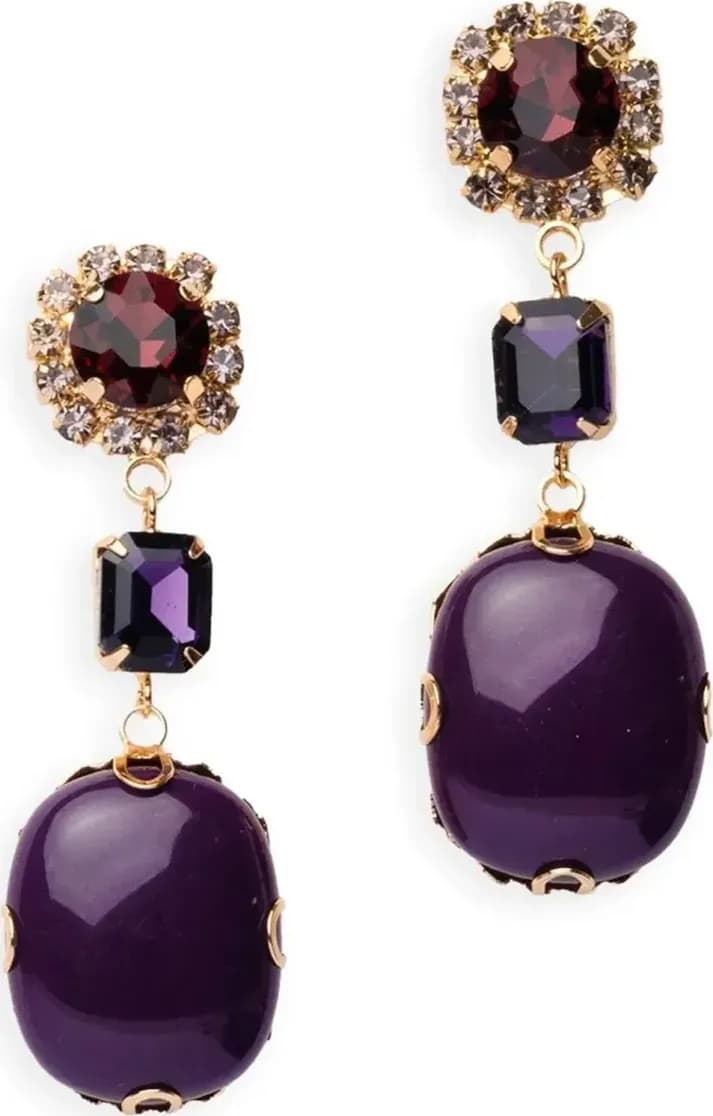 MYA ACCESSORIES | Orecchini pendenti con pietra in resina - 2