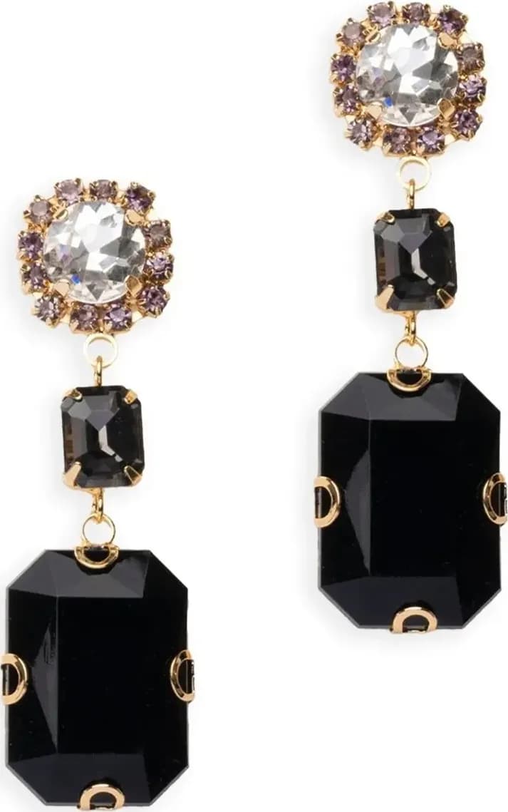 MYA ACCESSORIES | Orecchini pendenti con pietra in vetro - 2