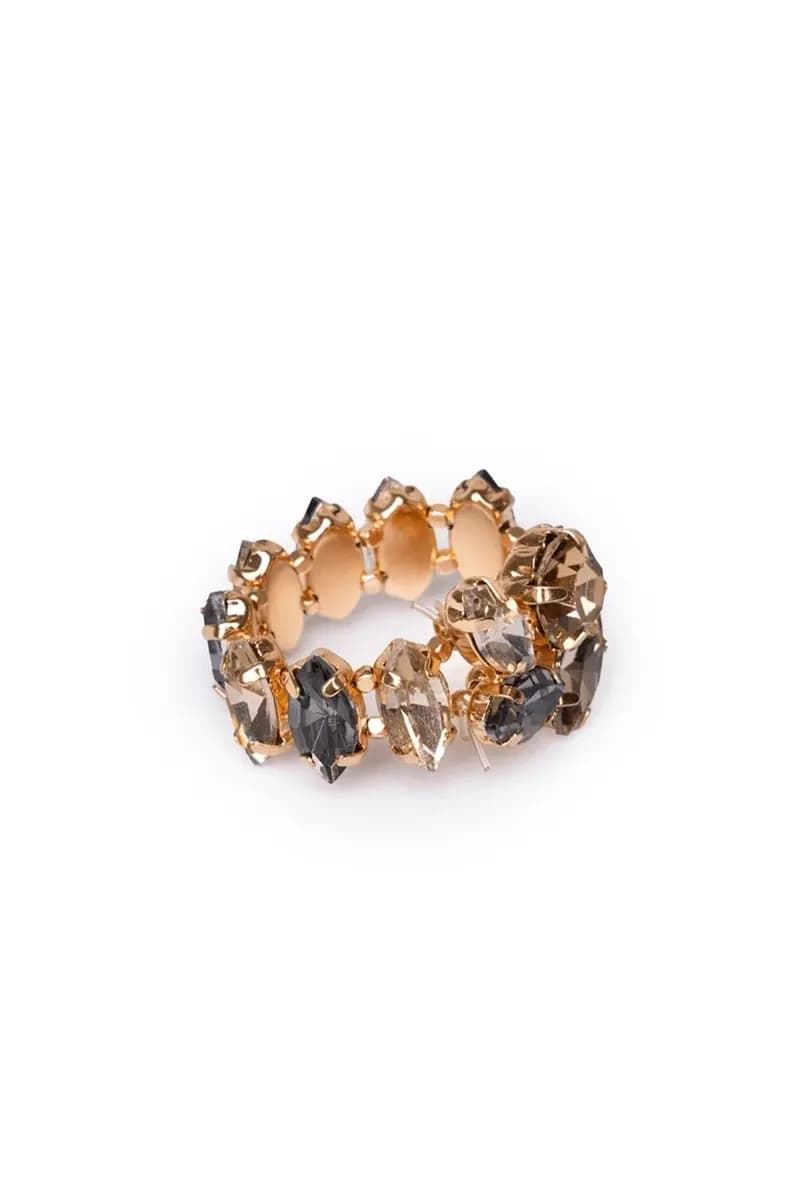 MYA ACCESSORIES | Anello elastico con pietre in vetro - 2