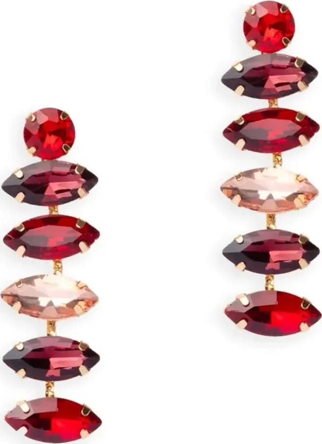 MYA ACCESSORIES | Orecchini pendenti con pietre in vetro - 2
