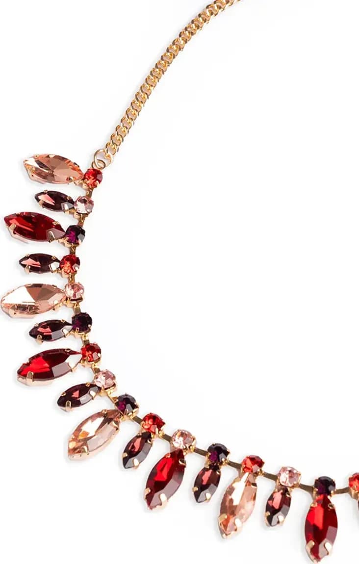 MYA ACCESSORIES | Collana girocollo a catena con pietre - 2