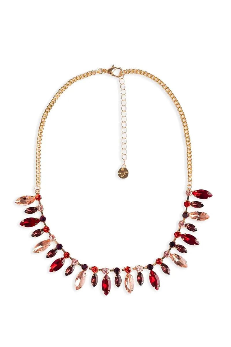 MYA ACCESSORIES | Collana girocollo a catena con pietre - 3