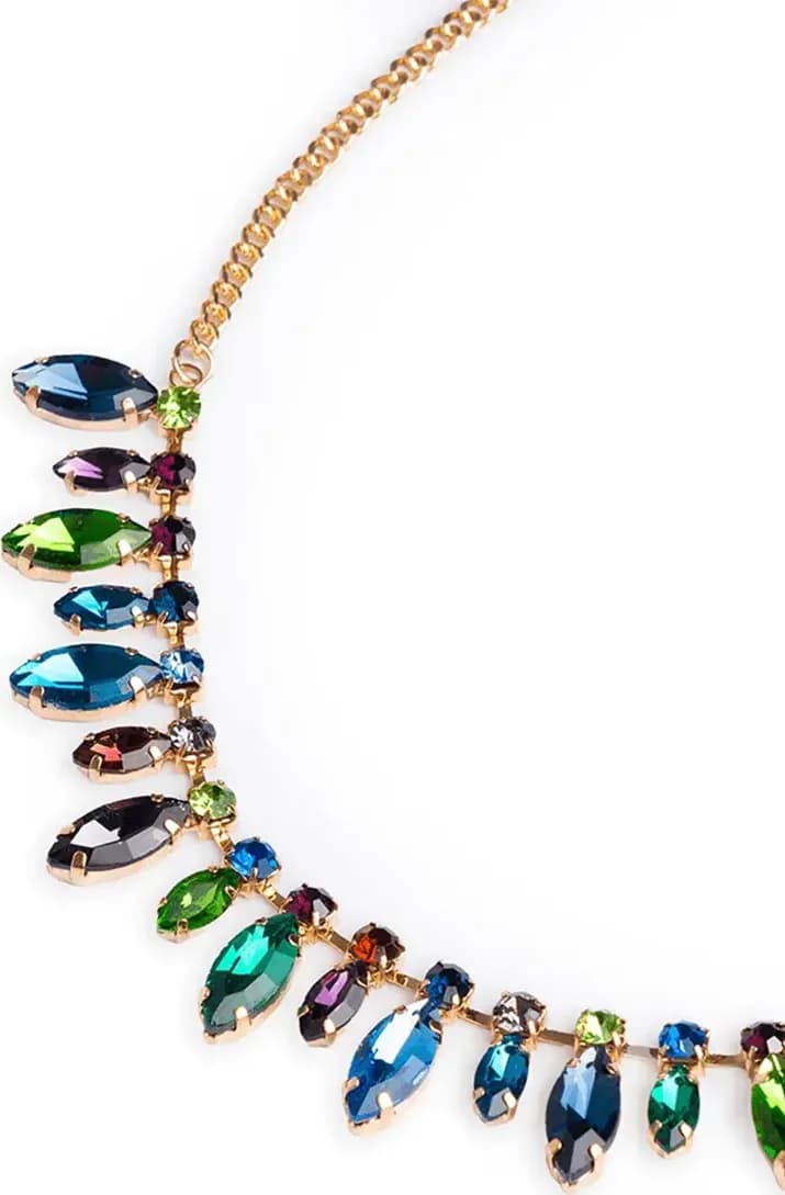 MYA ACCESSORIES | Collana girocollo a catena con pietre - 2