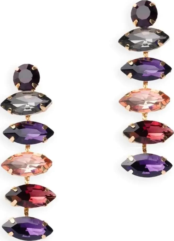 MYA ACCESSORIES | Orecchini pendenti con pietre in vetro - 2