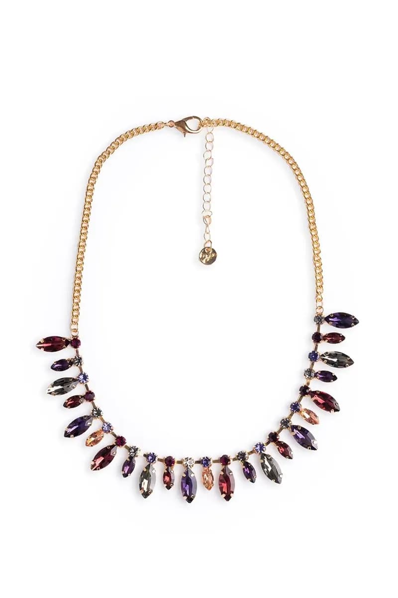 MYA ACCESSORIES | Collana girocollo a catena con pietre - 3