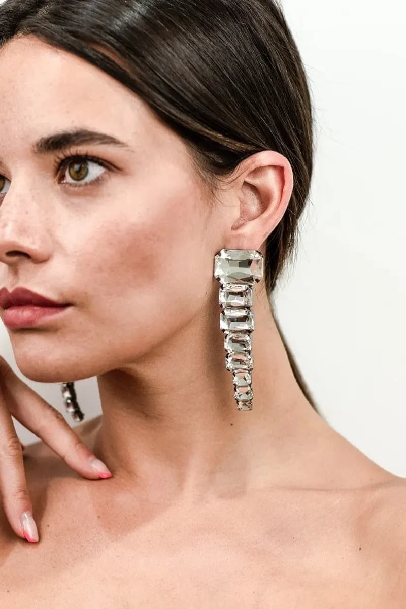 MYA ACCESSORIES | Orecchini pendenti gun con pietre - 4