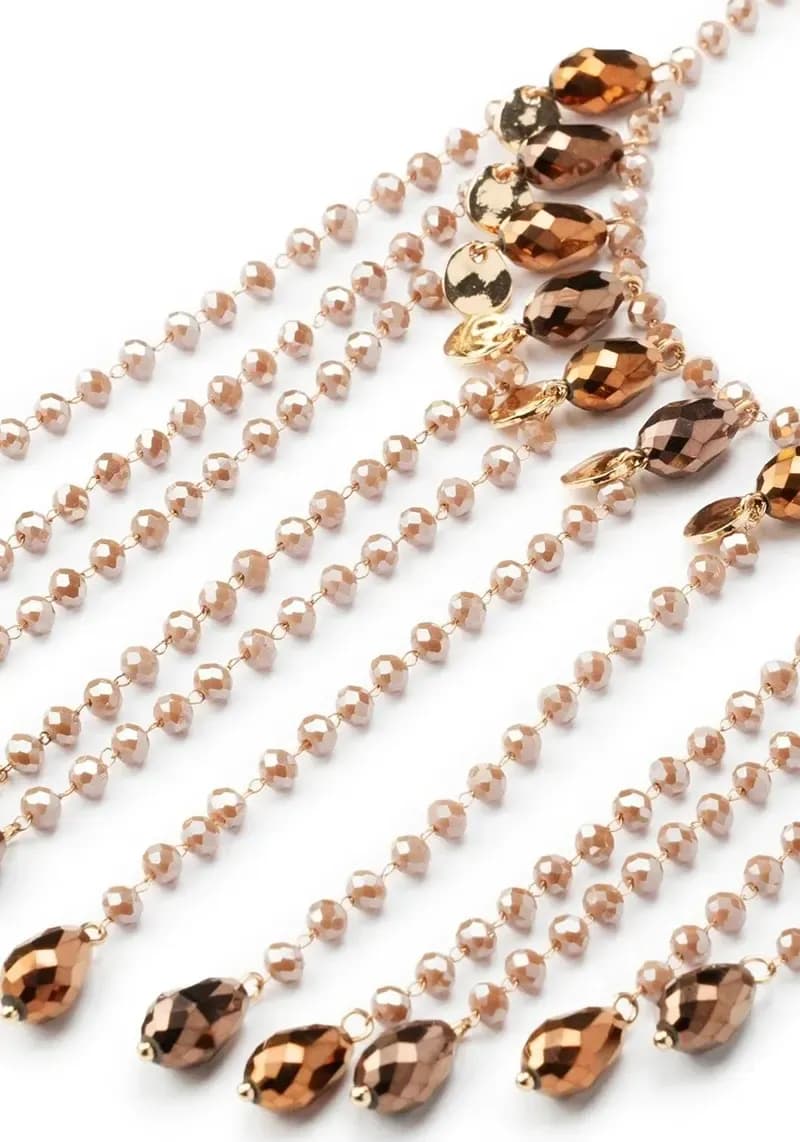 MYA ACCESSORIES | Collana con microcristalli bronzo - 2