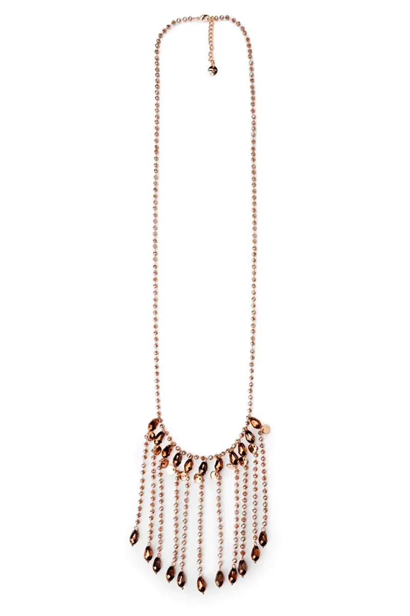 MYA ACCESSORIES | Collana con microcristalli bronzo - 3