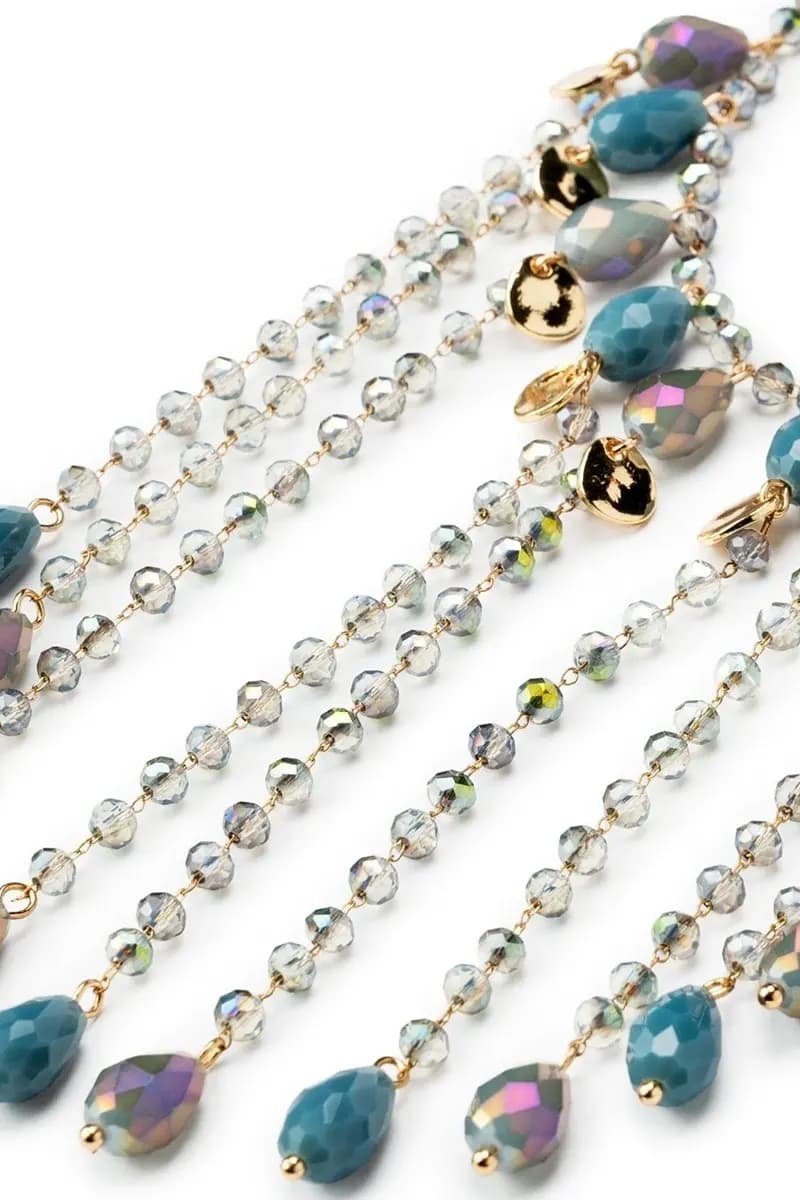 MYA ACCESSORIES | Collana con microcristalli azzurri - 2