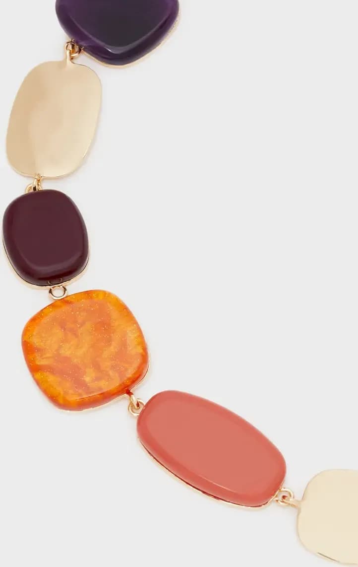 NALÌ | Collana girocollo resina arancio - 2