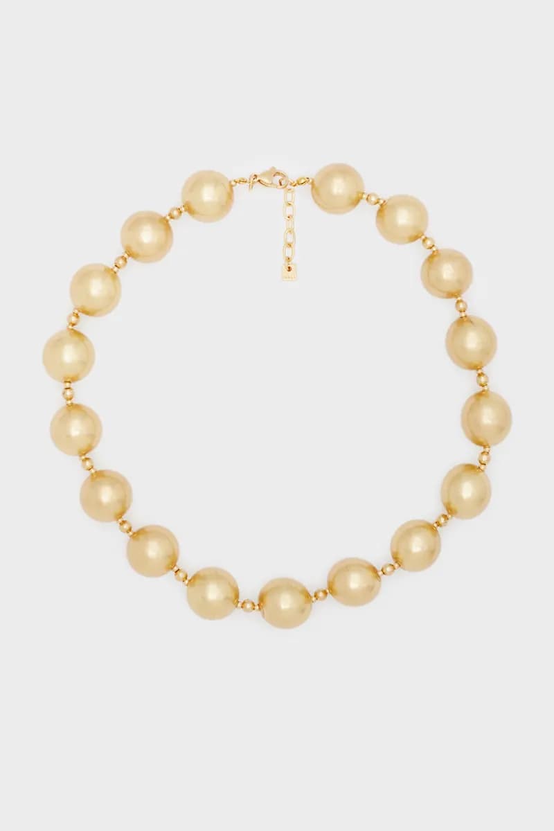NALÌ | Collana girocollo girocollo sfere oro anticato - 2