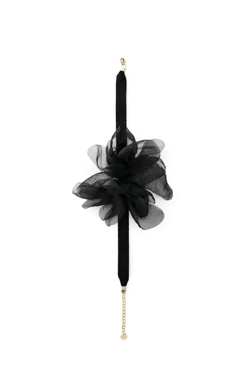 MYA ACCESSORIES | Collana chocker in tessuto con fiore - 2