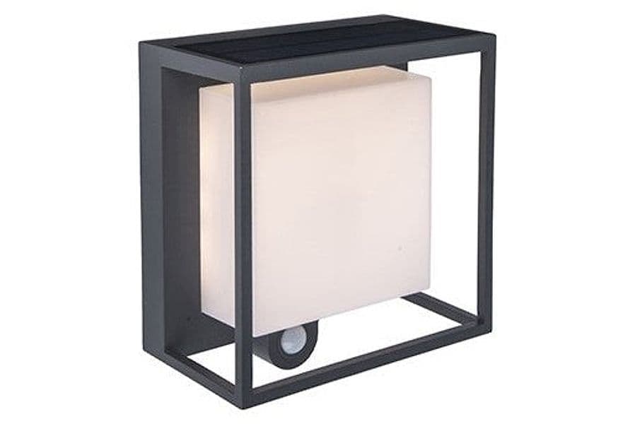 Applique Solare con LED integrato e PIR - 300lm - 3000K - IP44 - CURTIS