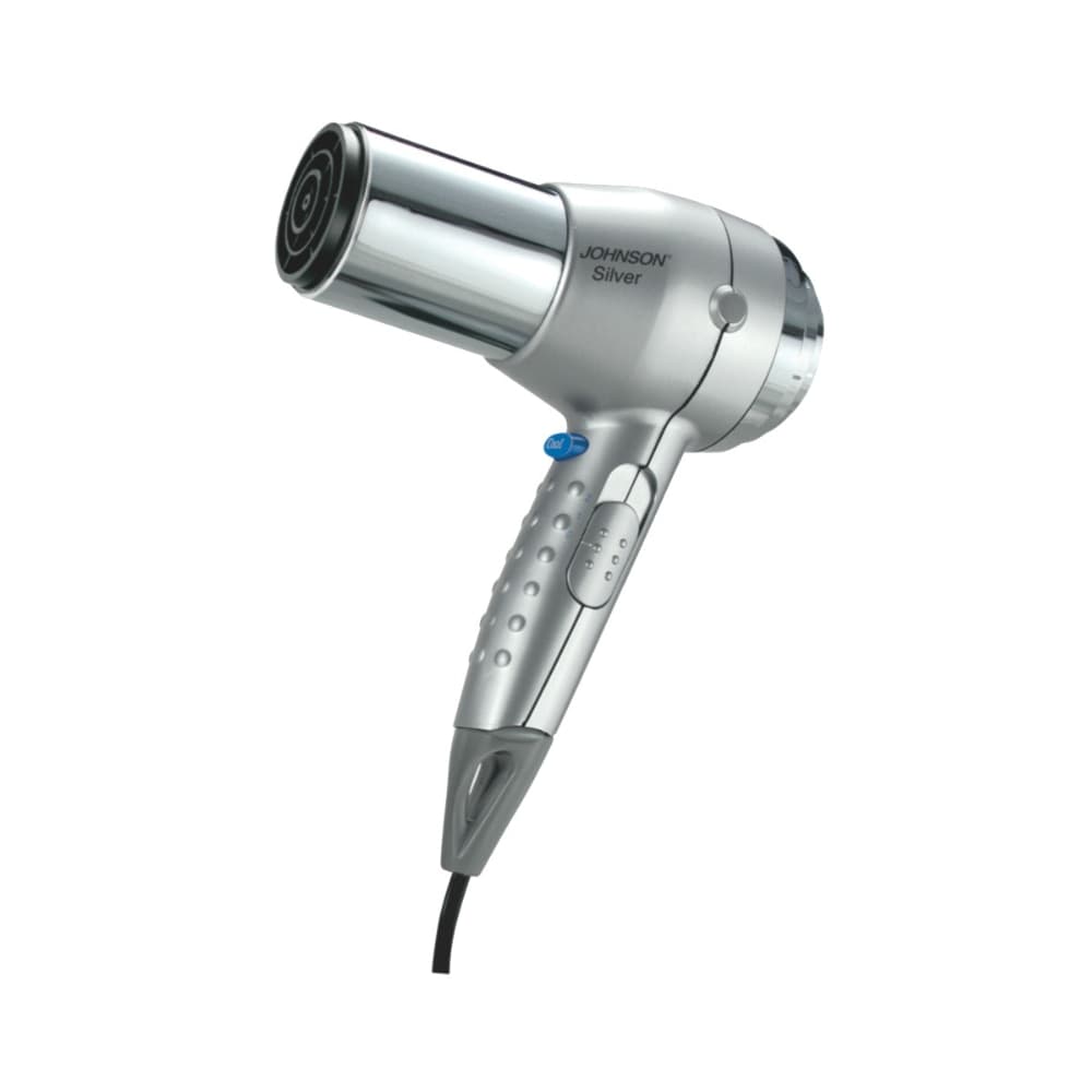 Asciugacapelli SILVER 

Potenza 1600 W – Colpo d'aria fredda 2 Velocità – 2 Temperature – Filtro posteriore in filo metallico intrecciato Inox, removibile – Griglia in tormalina – Deflettore