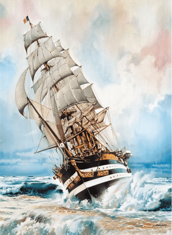 Clementoni - puzzle collection – "Amerigo Vespucci”– 1000 pezzi, puzzle adulti - 2